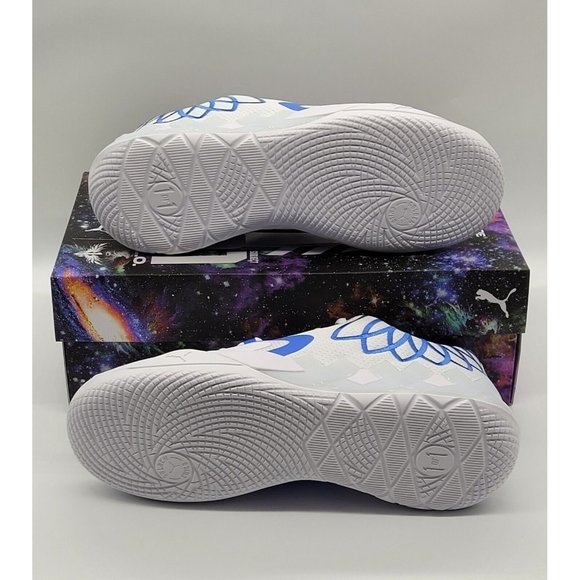 Puma MB.01 Low 'Team Colors - White Bluemazing' Basketball Shoes 376941-11 - Picture 9 of 12